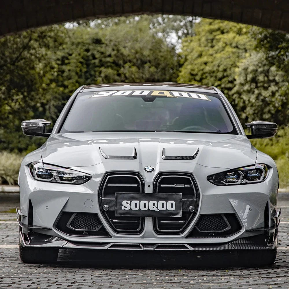 BMW M3/M4 SOOQOO SQ-V Carbon Fiber Front Grille (G80/G81/G82/G83) - SOOQOO Official Front Grille