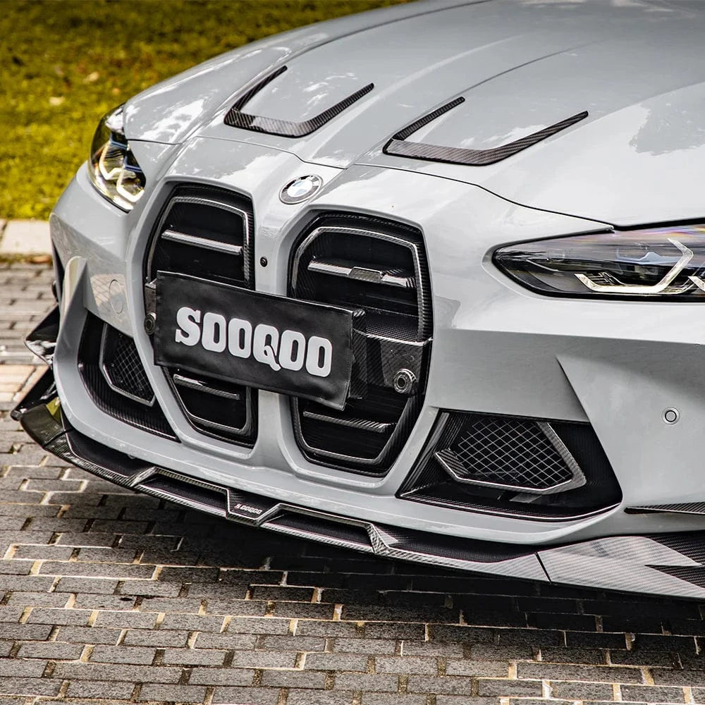BMW M3/M4 SOOQOO SQ-V Carbon Fiber Front Grille (G80/G81/G82/G83) - SOOQOO Official Front Grille