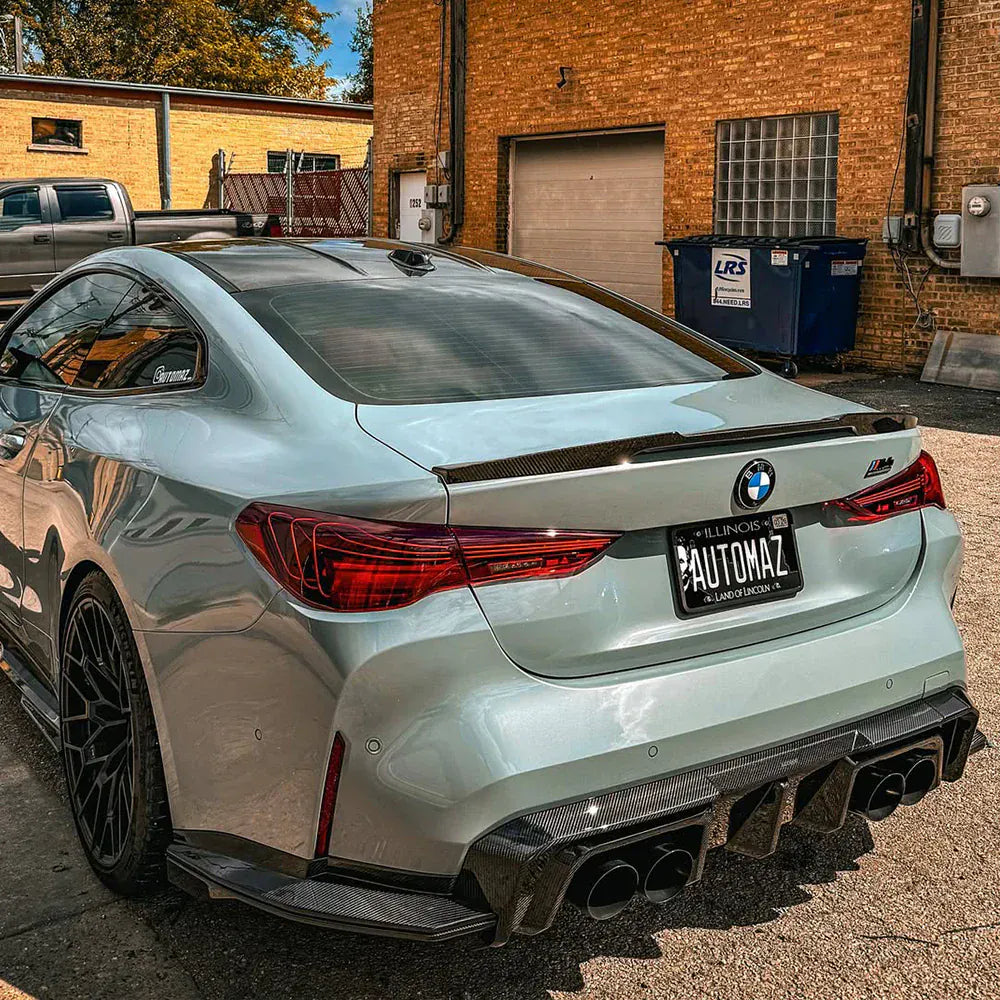 BMW M3/M4 SOOQOO V2 Carbon Fiber Rear Diffuser (G80/G81/G82/G83) - SOOQOO Official Rear Diffuser