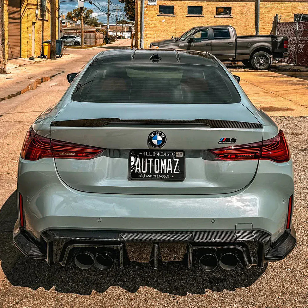 BMW M3/M4 SOOQOO V2 Carbon Fiber Rear Diffuser (G80/G81/G82/G83) - SOOQOO Official Rear Diffuser