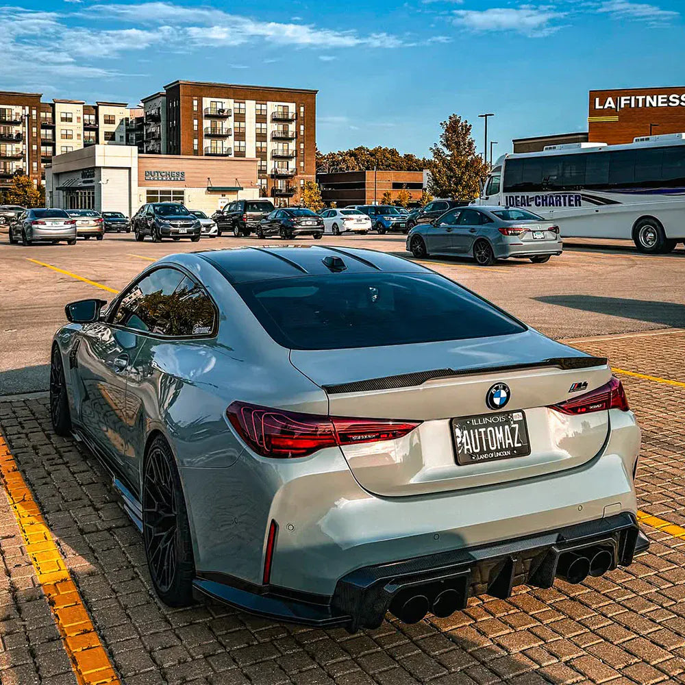 BMW M3/M4 SOOQOO V2 Carbon Fiber Rear Diffuser (G80/G81/G82/G83) - SOOQOO Official Rear Diffuser