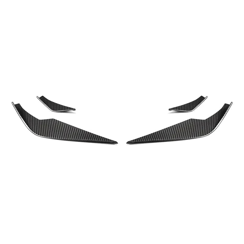 BMW M3/M4 Vorsteiner Style Carbon Fibre Front Canards (G80/G81/G82/G83) - Twenty Two Tuning Front Canards/Bumper Inserts