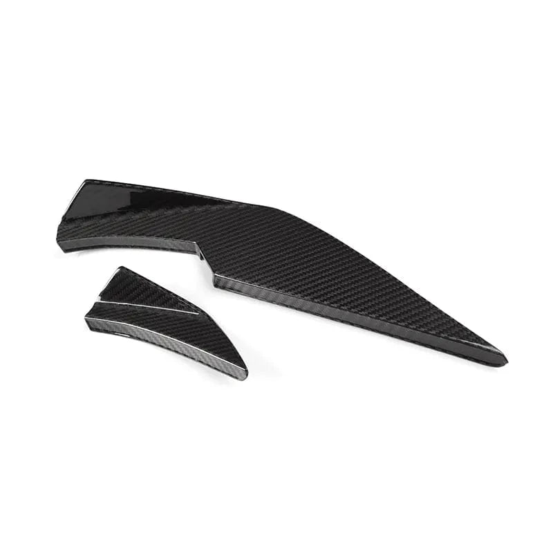 BMW M3/M4 Vorsteiner Style Carbon Fibre Front Canards (G80/G81/G82/G83) - Twenty Two Tuning Front Canards/Bumper Inserts