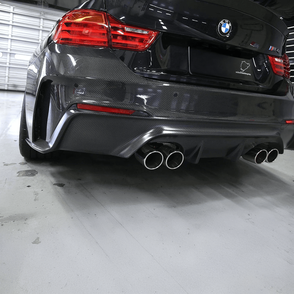 BMW M4 (F82/F83) 3D Design Style Full Carbon Fibre Rear Bumper - Twenty Two Tuning Rear Bumper Complete