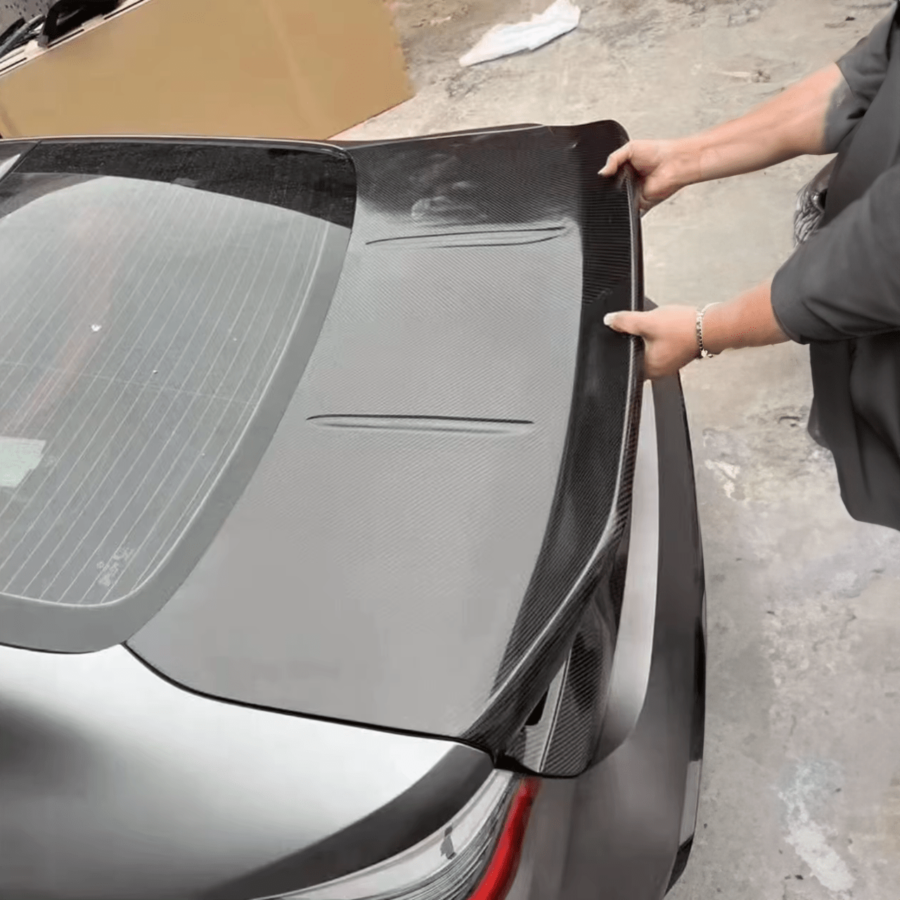 BMW M4 (G82) CSL Style Carbon Fibre Rear Trunk/Boot Lid Complete - Twenty Two Tuning Trunk/Boot Complete