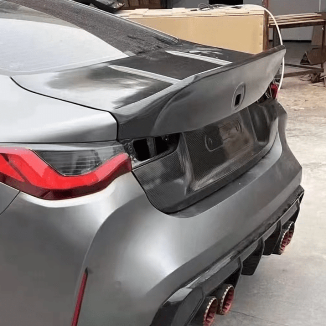 BMW M4 (G82) CSL Style Carbon Fibre Rear Trunk/Boot Lid Complete - Twenty Two Tuning Trunk/Boot Complete