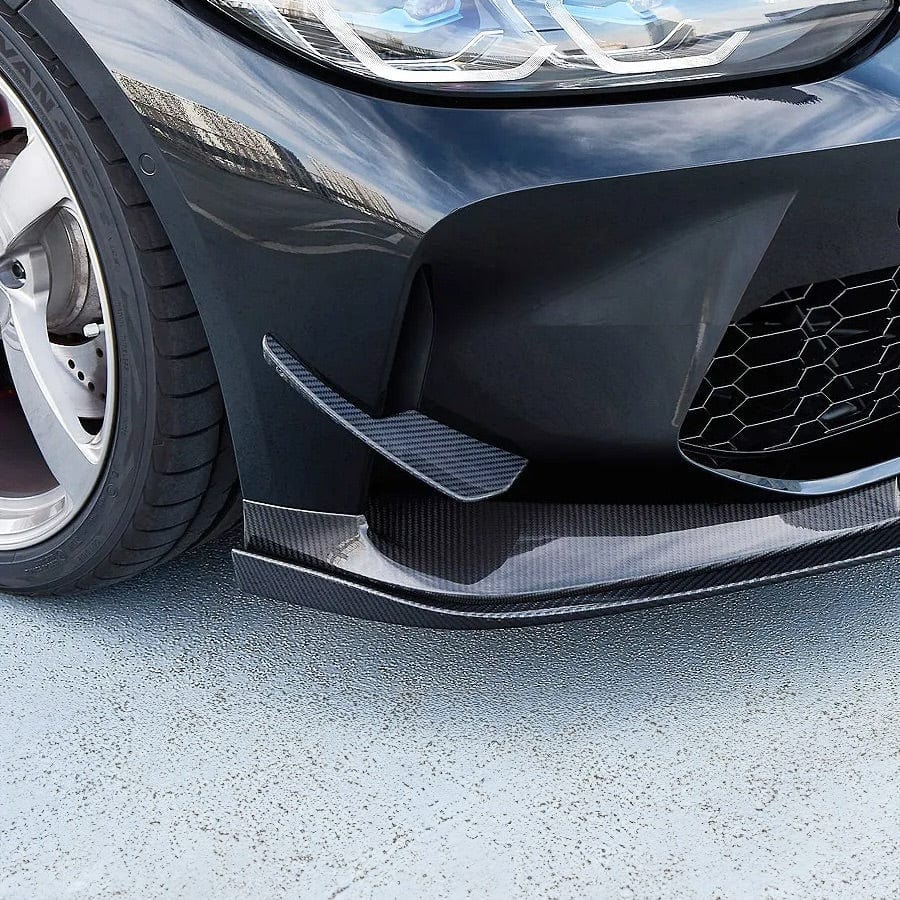 BMW M4 (G82/G83) 3D Design Carbon Fibre Front Bumper Canards - Twenty Two Tuning Front Canards/Bumper Inserts