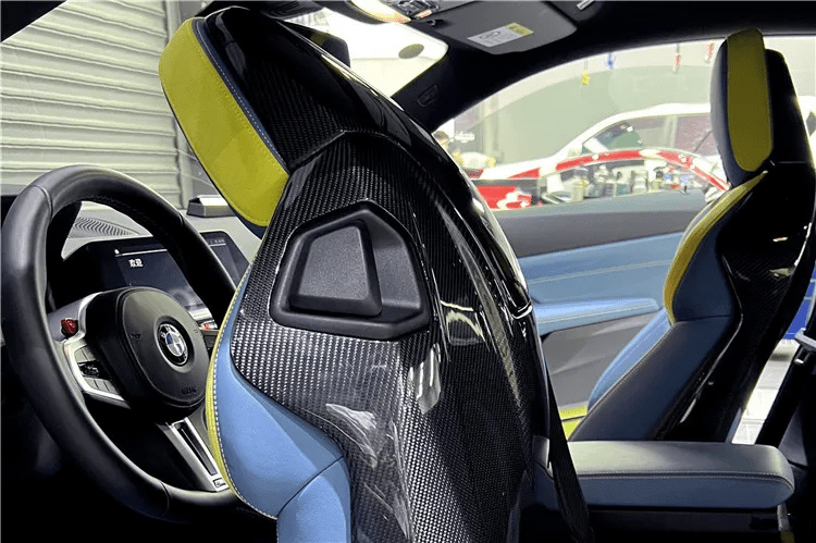 BMW M4 (G82/G83) OEM+ Pre-Preg Full Carbon Fibre Seat Back Overlays - Twenty Two Tuning Interior Parts & Accessories
