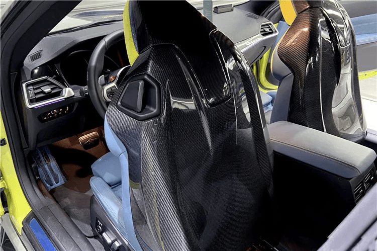BMW M4 (G82/G83) OEM+ Pre-Preg Full Carbon Fibre Seat Back Overlays - Twenty Two Tuning Interior Parts & Accessories