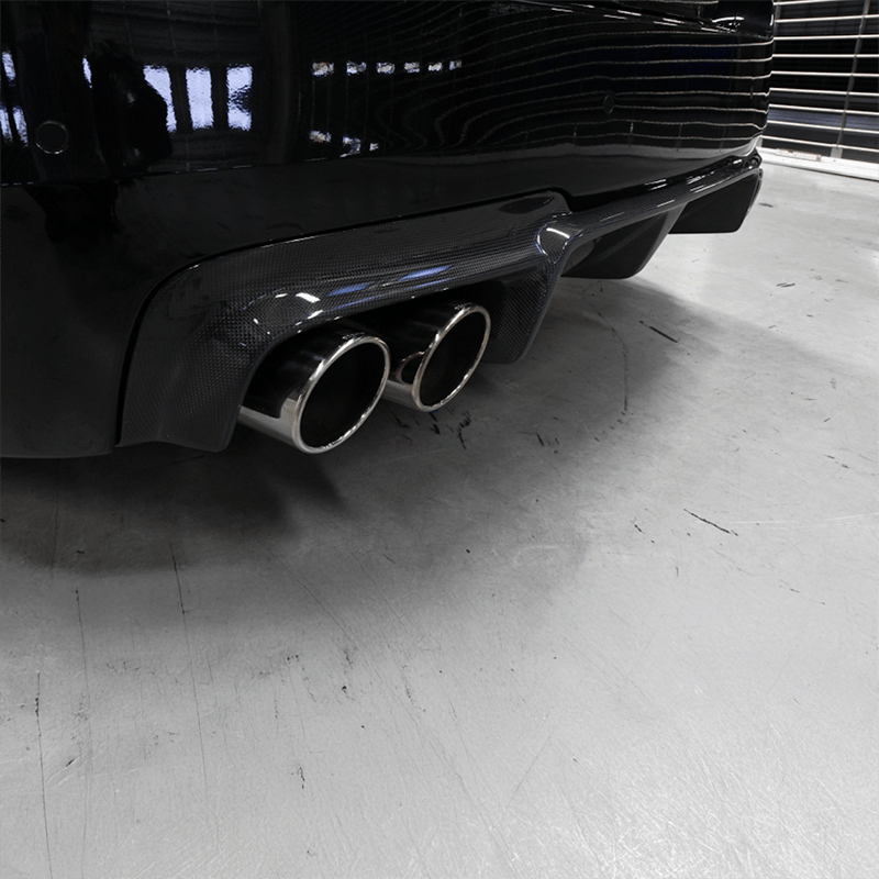 BMW M5 (F10) 3D Design Style Carbon Fiber Rear Diffuser - Twenty Two Tuning Rear Diffuser