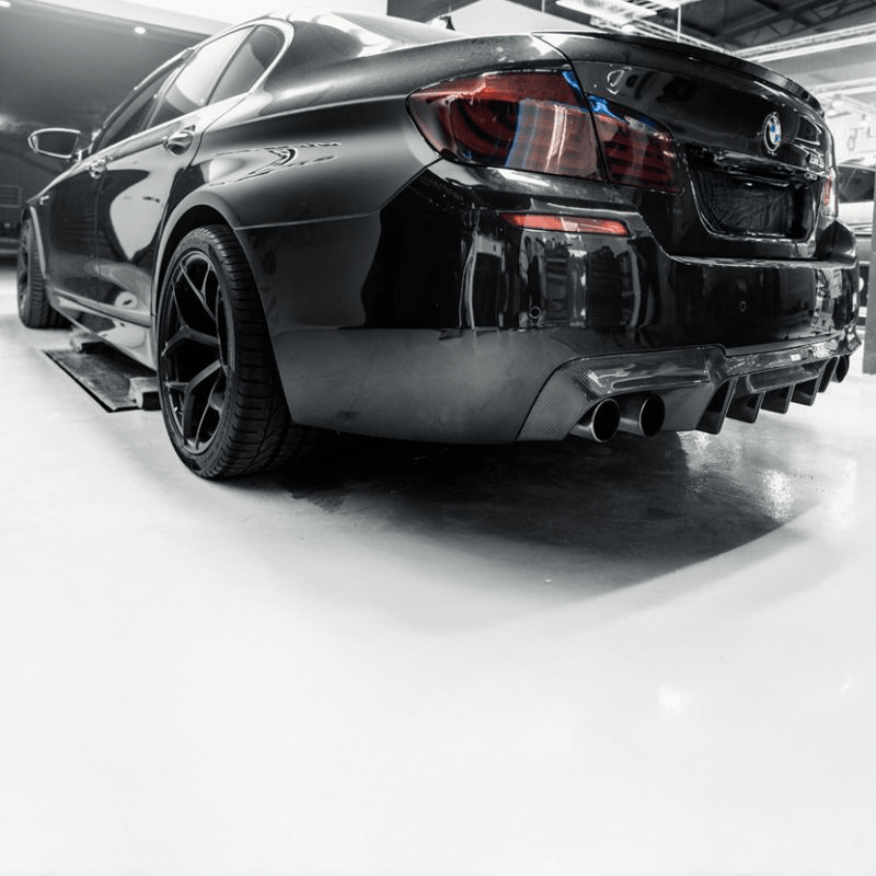 BMW M5 (F10) F90 Style Carbon Fiber Rear Diffuser - Twenty Two Tuning Rear Diffuser