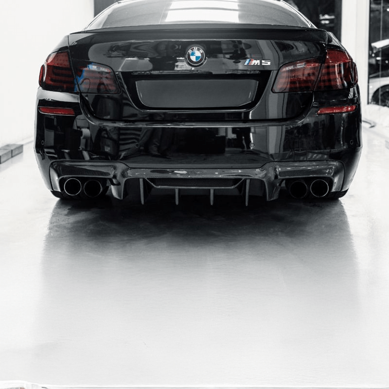 BMW M5 (F10) F90 Style Carbon Fiber Rear Diffuser - Twenty Two Tuning Rear Diffuser