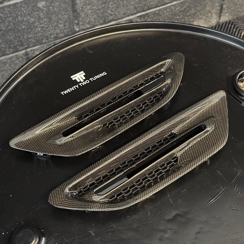 BMW M5 (F10) M Performance Style Carbon Fiber Fender Trim (Replacement) - Twenty Two Tuning Fender Trims