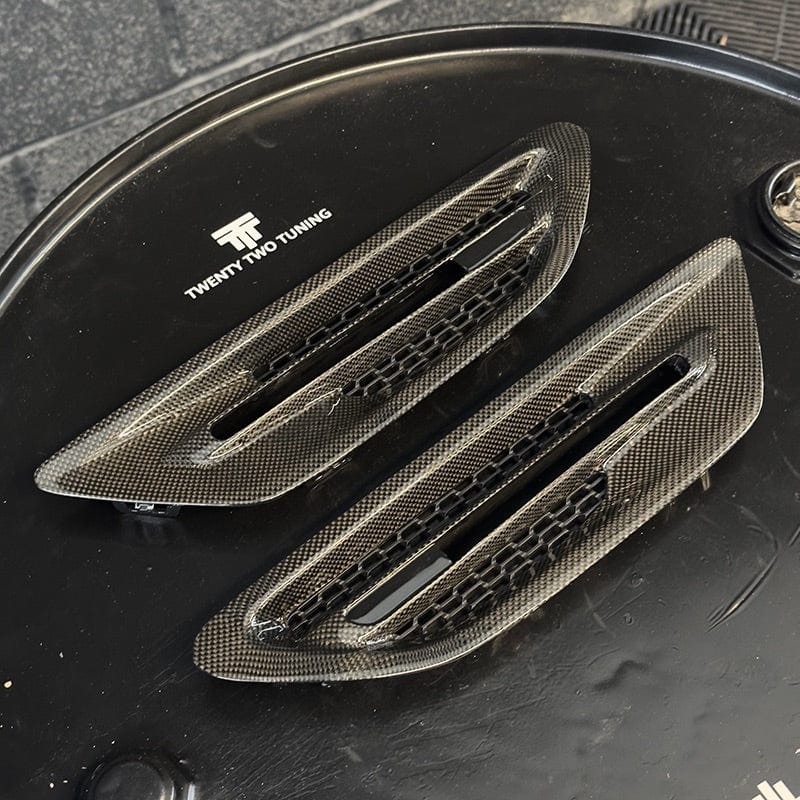 BMW M5 (F10) M Performance Style Carbon Fiber Fender Trim (Replacement) - Twenty Two Tuning Fender Trims