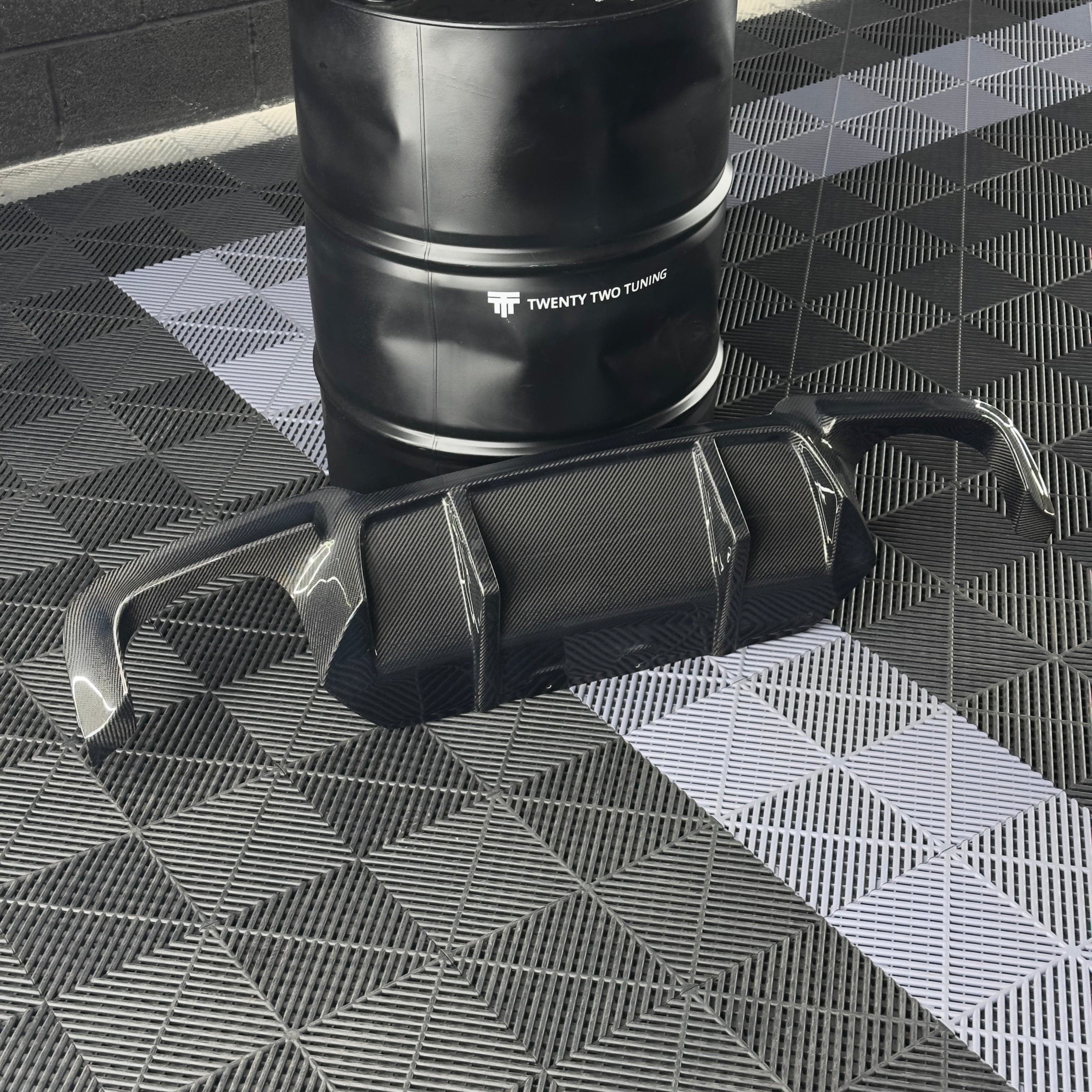 BMW M5 (F10) RKP Style Carbon Fiber Rear Diffuser - Twenty Two Tuning Rear Diffuser