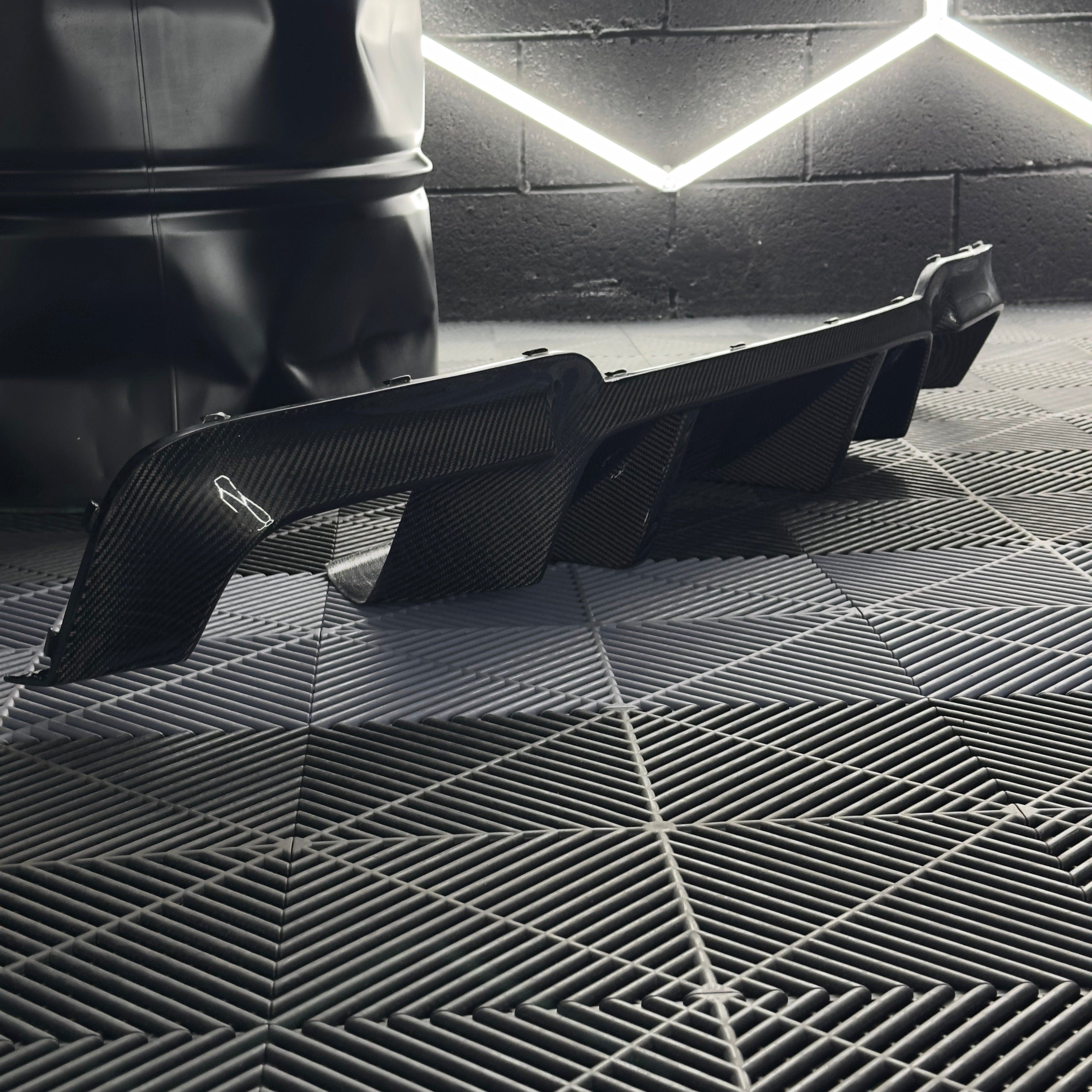 BMW M5 (F10) RKP Style Carbon Fiber Rear Diffuser - Twenty Two Tuning Rear Diffuser