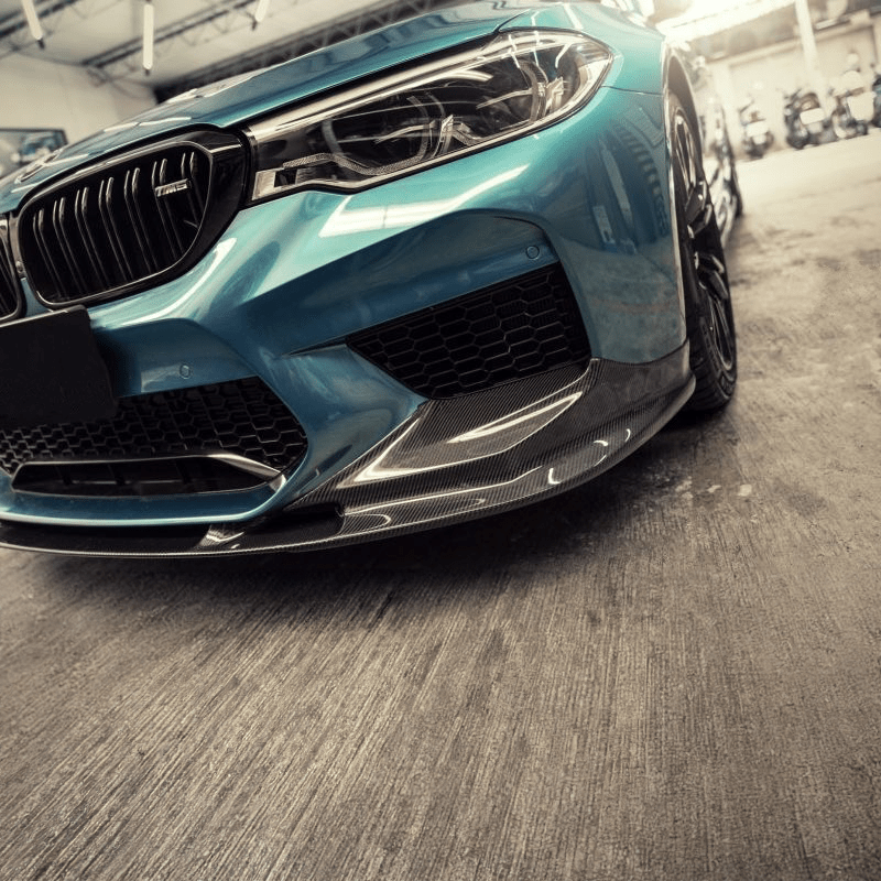 BMW M5 (F90) 3D Design Style Carbon Fibre Front Lip Spoiler - Twenty Two Tuning Front Lip