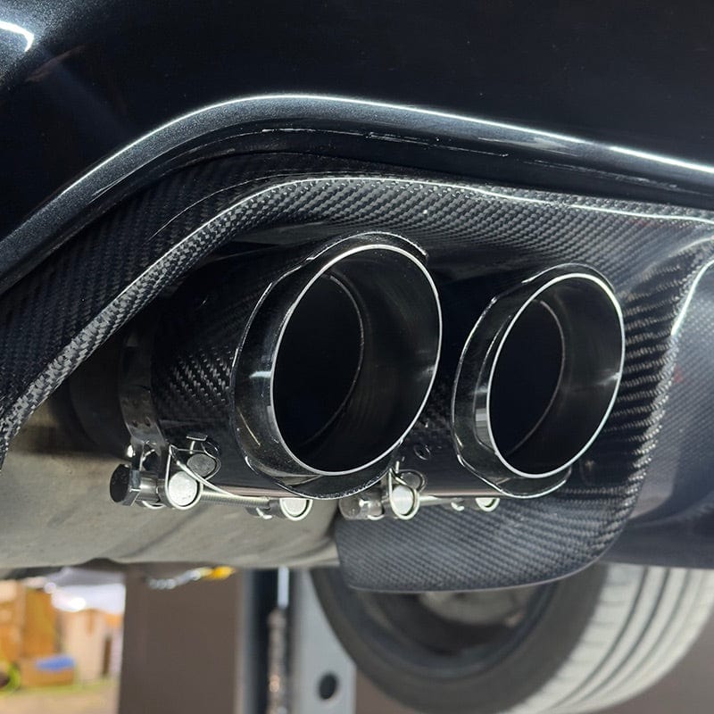 BMW M5 (F90) Akrapovic Style Carbon Fibre Exhaust Tips - Twenty Two Tuning Exhaust Tips