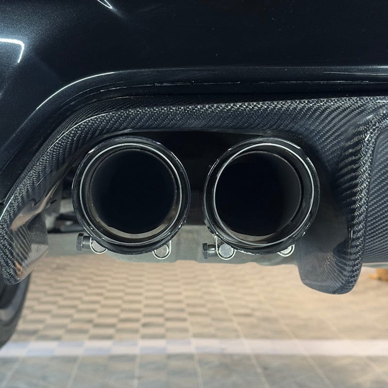 BMW M5 (F90) Akrapovic Style Carbon Fibre Exhaust Tips - Twenty Two Tuning Exhaust Tips