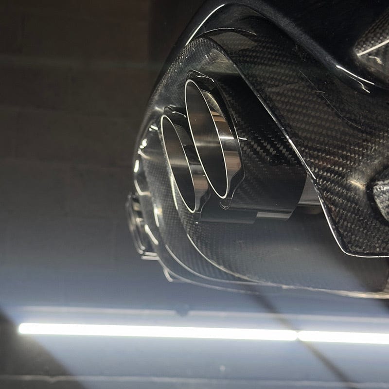 BMW M5 (F90) Akrapovic Style Carbon Fibre Exhaust Tips - Twenty Two Tuning Exhaust Tips
