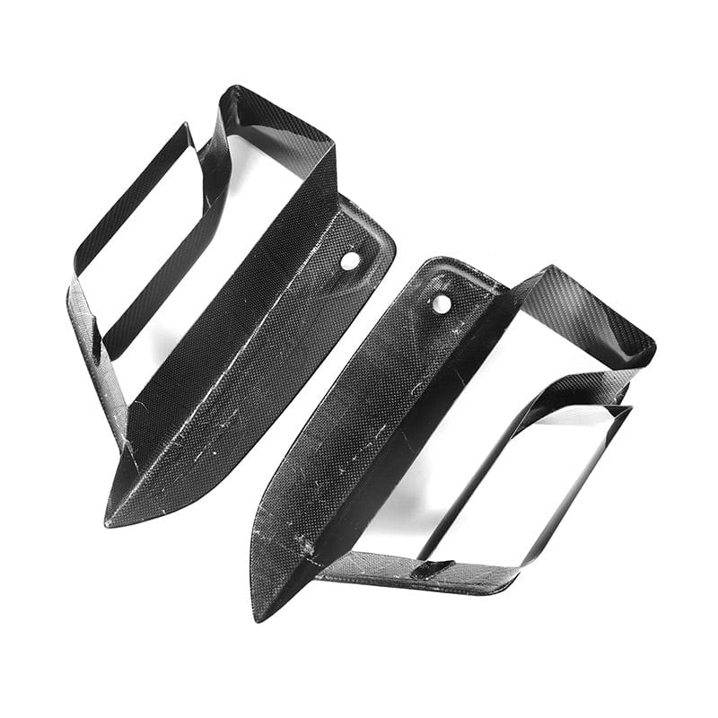 BMW M5 (F90) CS Style Carbon Fiber Front Bumper Vent Trim - Twenty Two Tuning Front Canards/Bumper Inserts