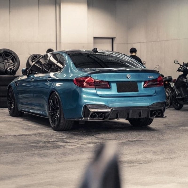 BMW M5 (F90/F90N) 3D Design Style Carbon Fiber Rear Diffuser - Twenty Two Tuning Rear Diffuser