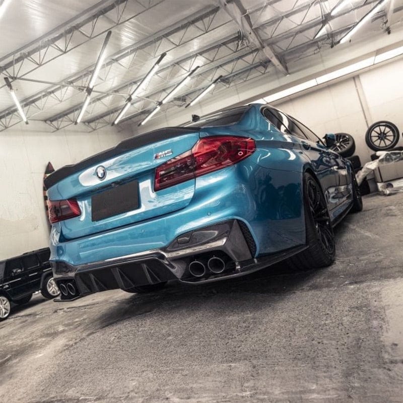 BMW M5 (F90/F90N) 3D Design Style Carbon Fiber Rear Diffuser - Twenty Two Tuning Rear Diffuser