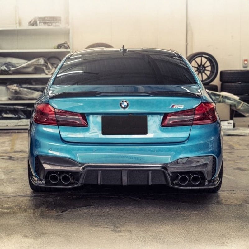 BMW M5 (F90/F90N) 3D Design Style Carbon Fiber Rear Diffuser - Twenty Two Tuning Rear Diffuser