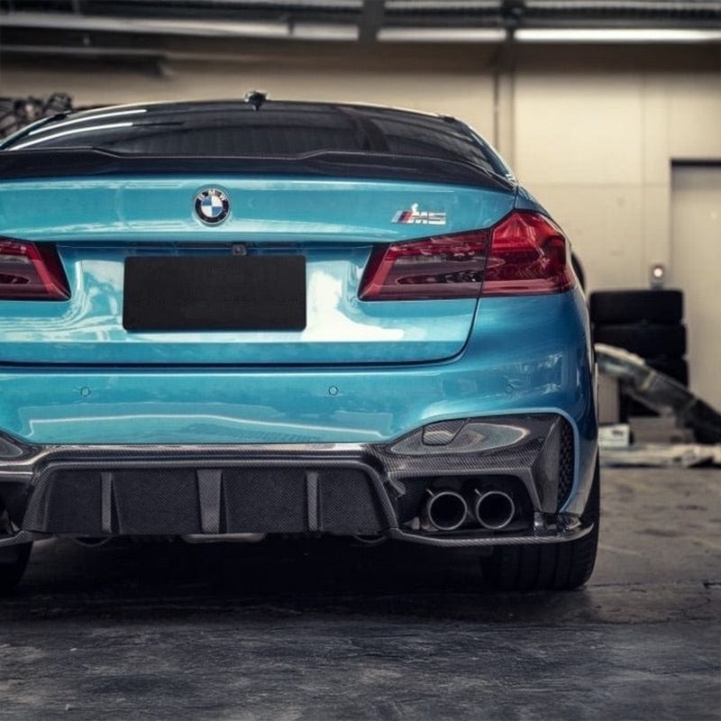 BMW M5 (F90/F90N) 3D Design Style Carbon Fiber Rear Diffuser - Twenty Two Tuning Rear Diffuser