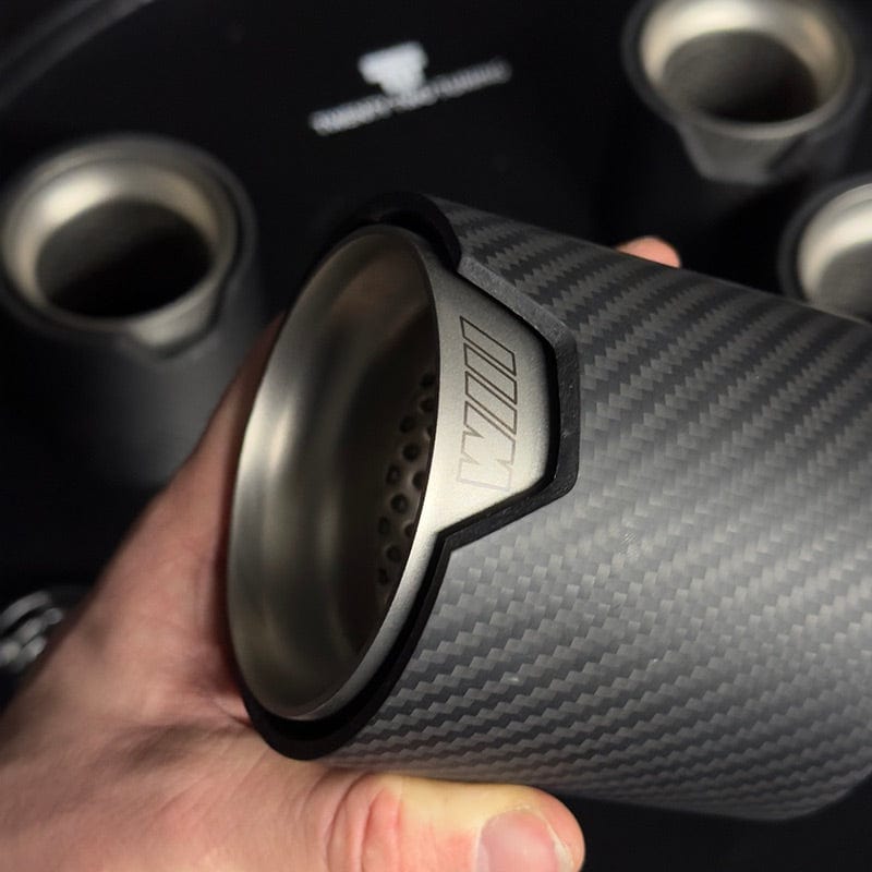 BMW M5 (F90/F90N) OEM M Performance Style Carbon Fibre Exhaust Tips - Twenty Two Tuning Exhaust Tips