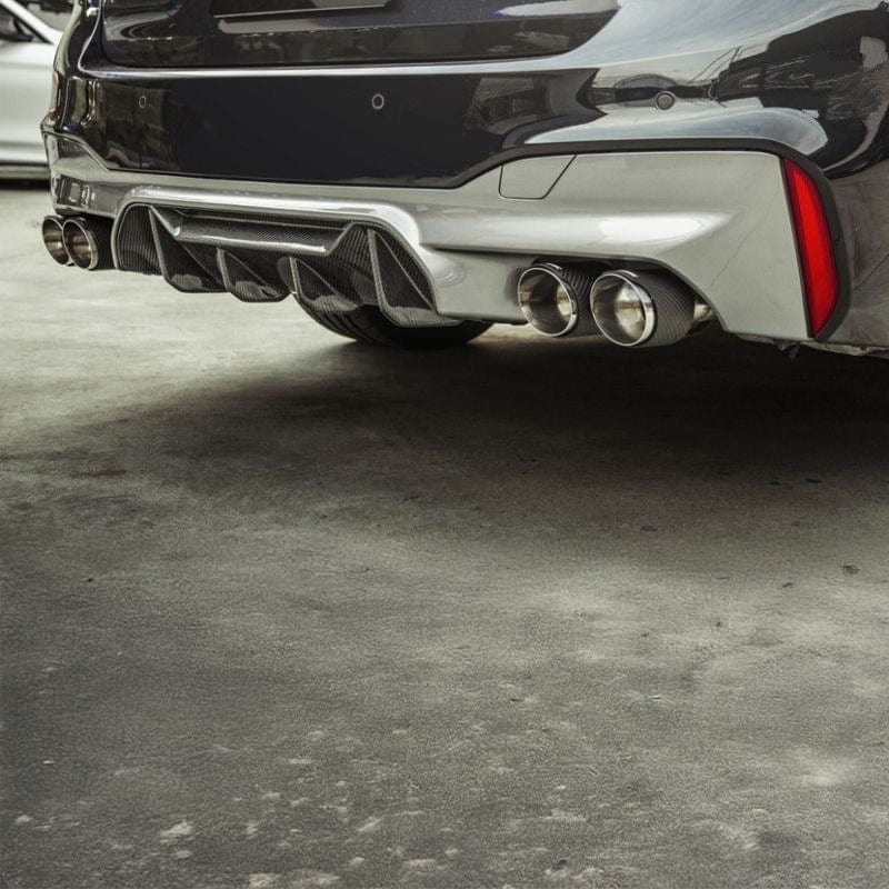BMW M5 (F90) M Performance Style Carbon Fiber Rear Diffuser - Twenty Two Tuning Rear Diffuser