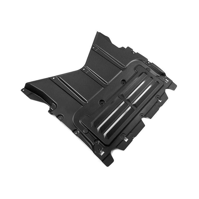 BMW M5 (G90/G99) OEM+ Style Carbon Fiber Oil Cooler Guard Cover - Twenty Two Tuning Engine Bay