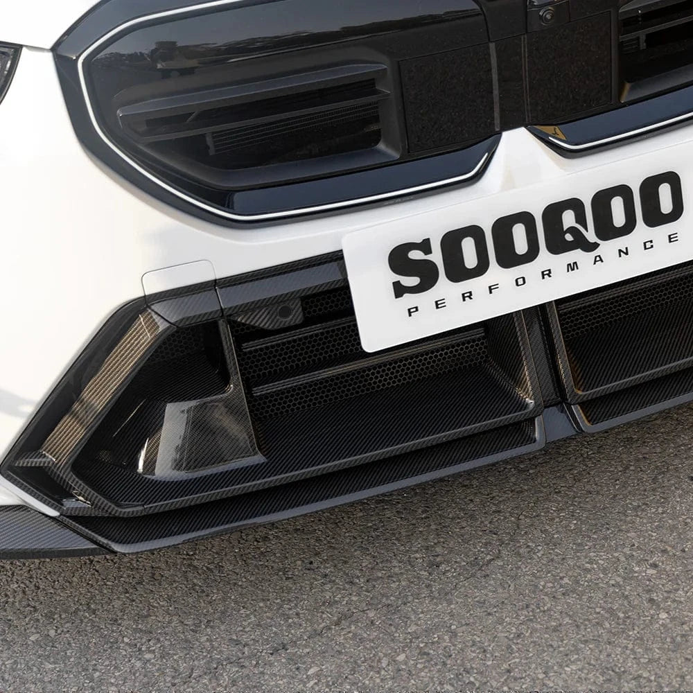 BMW M5 (G90/G99) SOOQOO Carbon Fiber Front Bumper Center Trim - SOOQOO Official Front Canards/Bumper Inserts