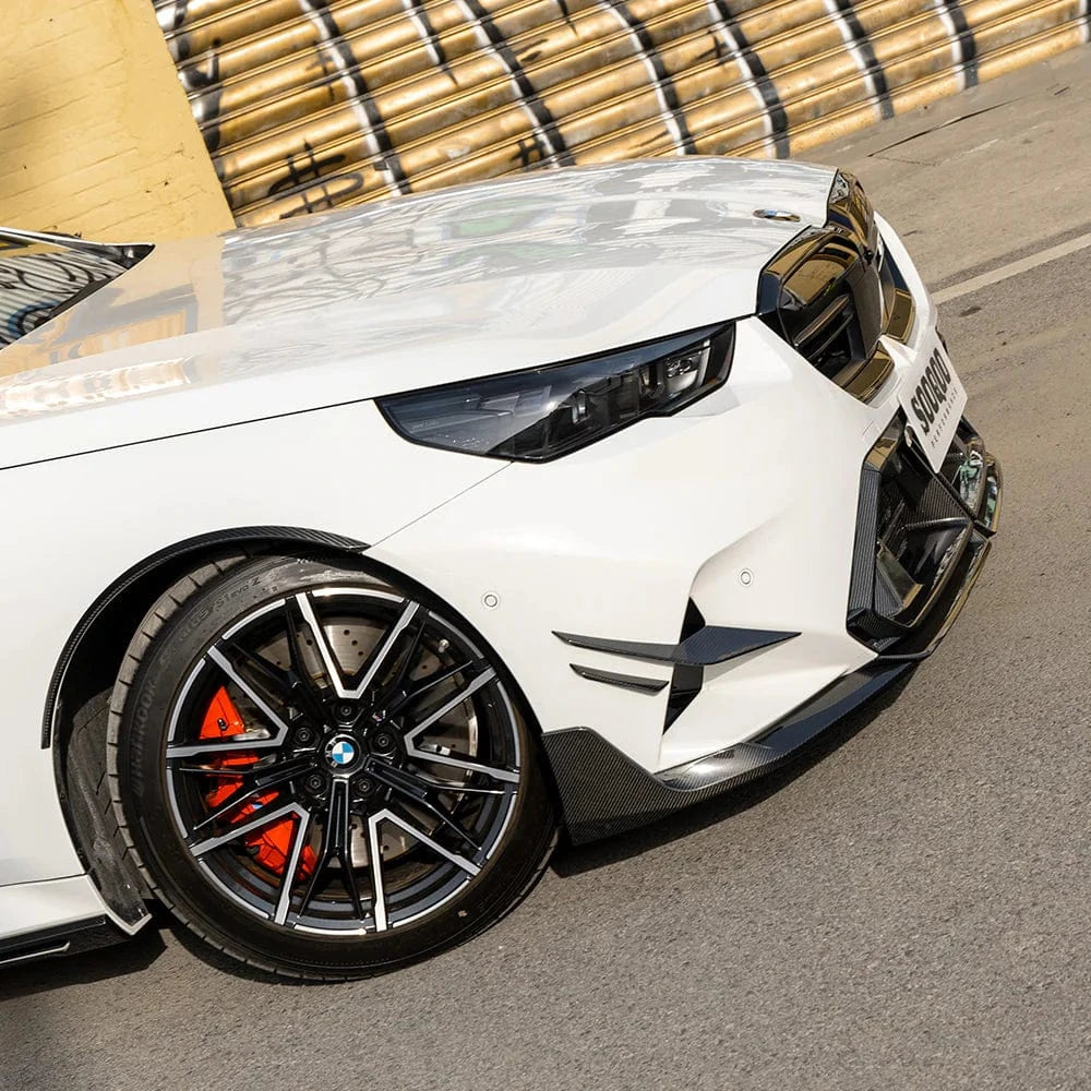 BMW M5 (G90/G99) SOOQOO Carbon Fiber Front Canards - SOOQOO Official Front Canards/Bumper Inserts