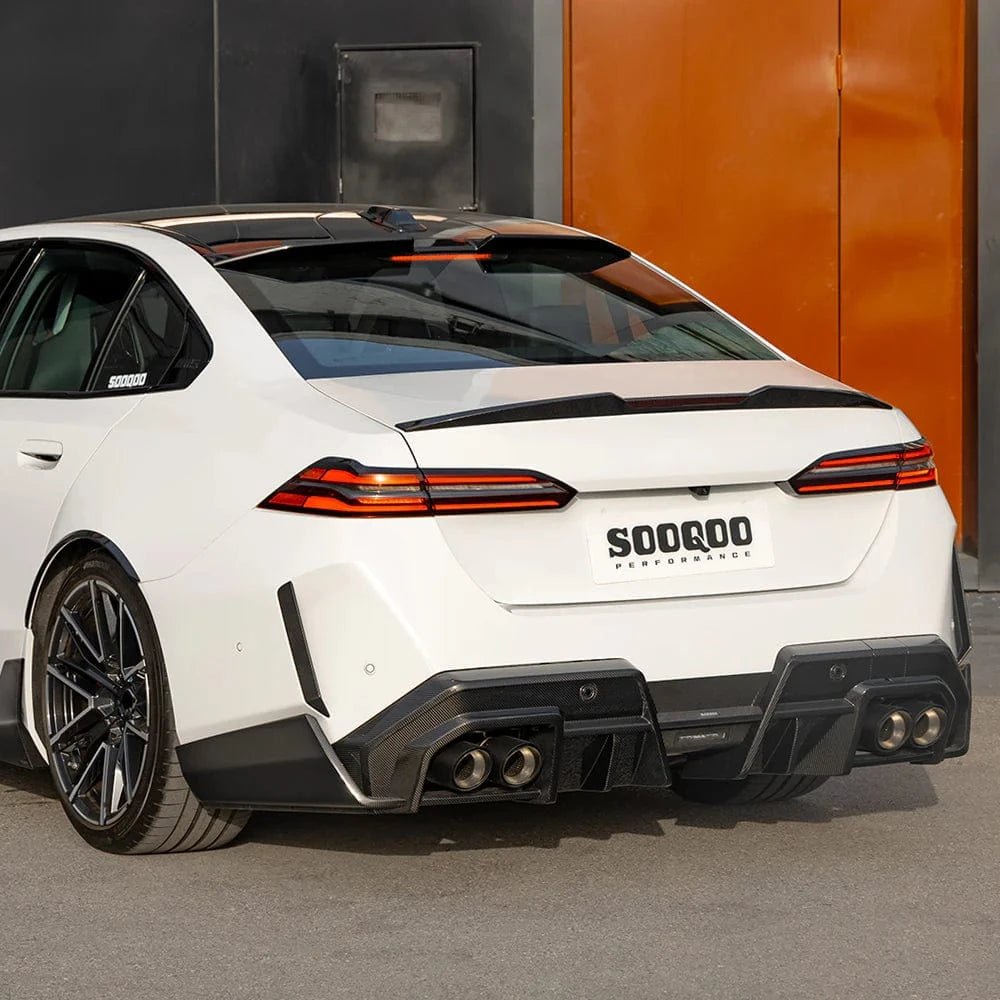BMW M5 (G90/G99) SOOQOO Type-B Carbon Fiber Rear Diffuser - SOOQOO Original Rear Diffuser