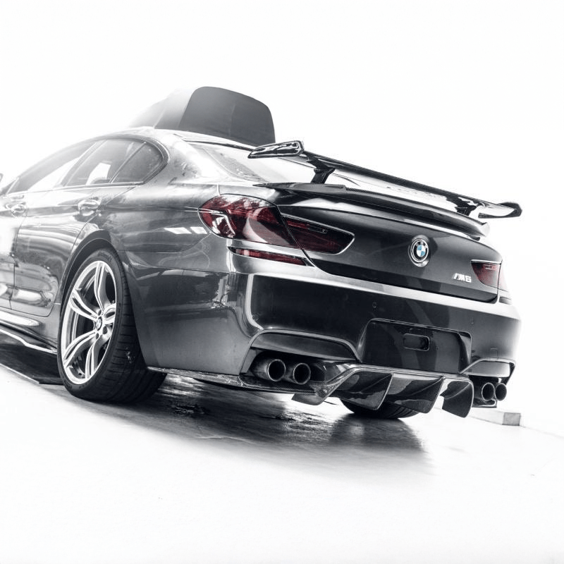BMW M6 (F06/F12/F13) M Performance Throughflow Style Carbon Fiber Rear Trunk Spoiler - Twenty Two Tuning Rear Spoiler