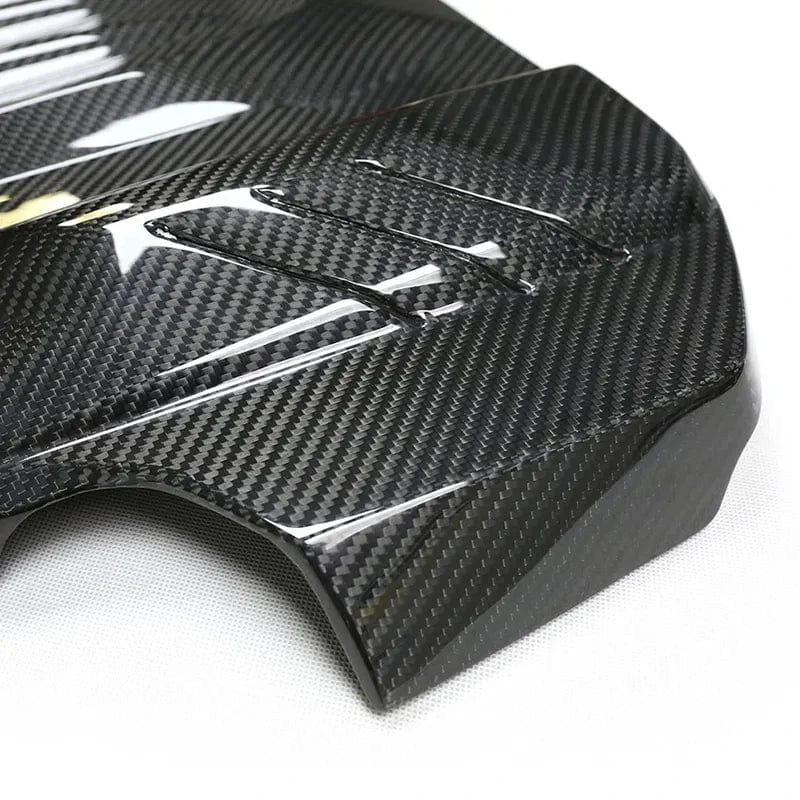 BMW M6 (F06/F12/F13) S63N Carbon Fibre Replacement Engine Cover - Twenty Two Tuning Engine Bay