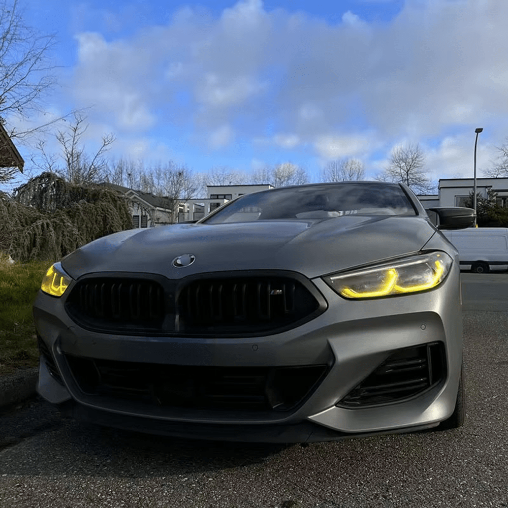BMW M8 (F91/F92/F93) CSL Yellow DRL Headlight Module Replacements (Laser Headlight) - EXL Design DRLs