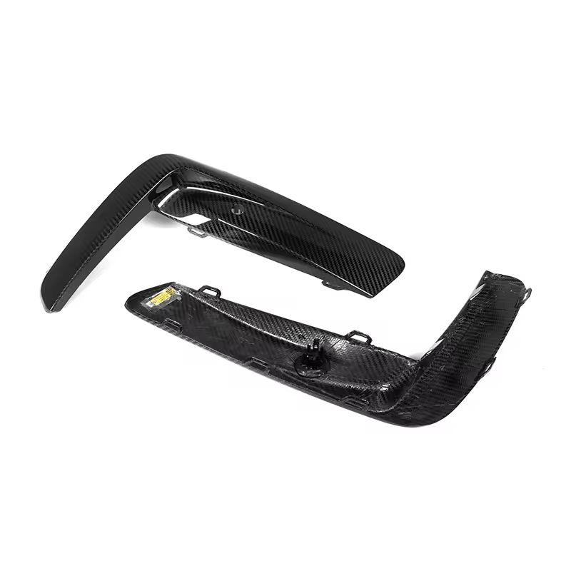 BMW M8 (F91/F92/F93) OEM+ Carbon Fibre Upper Bumper Trims - Twenty Two Tuning Front Canards/Bumper Inserts