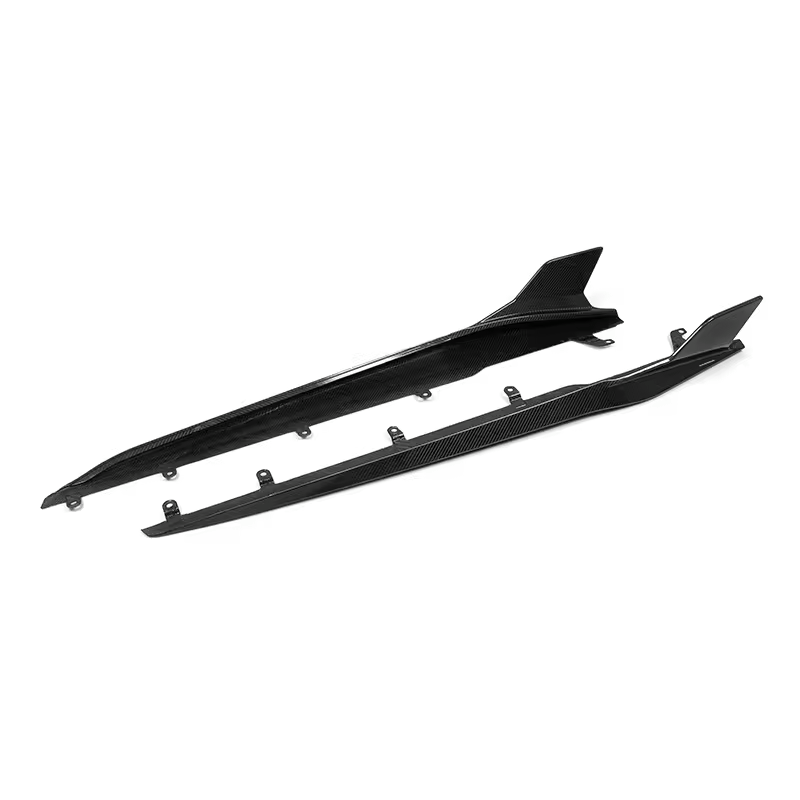 BMW M8 (F91/F92/F93) SOOQOO Carbon Fibre Side Skirt Extensions - SOOQOO Side Skirts