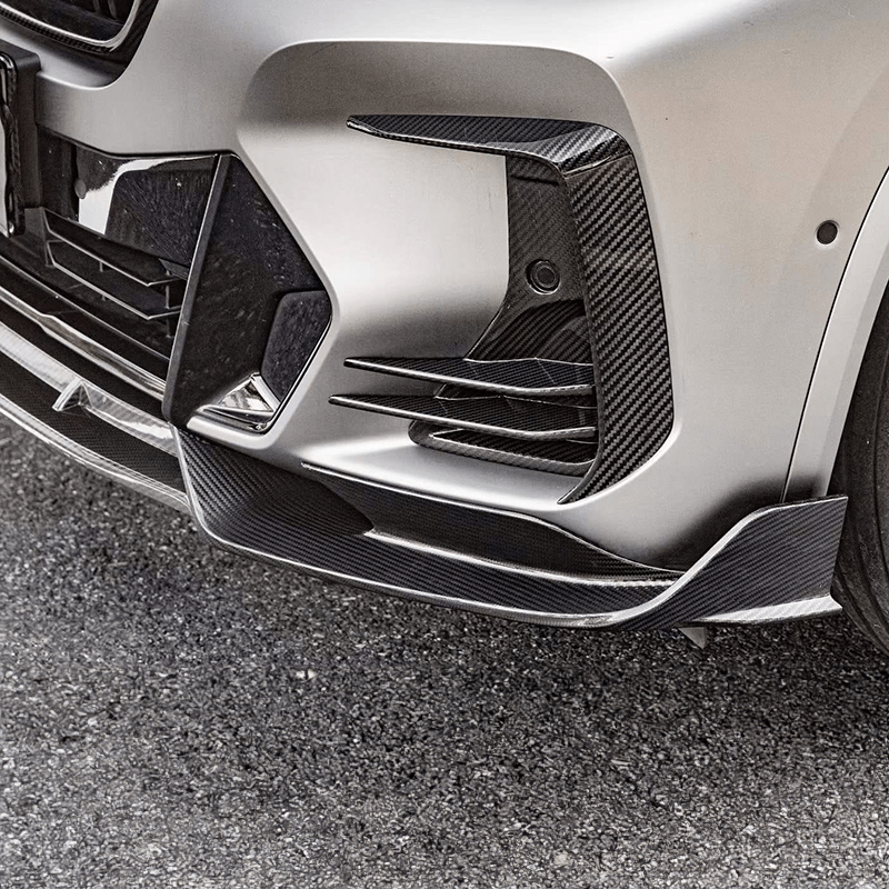 SOOQOO Carbon Fiber Front Canards For BMW X3 G01