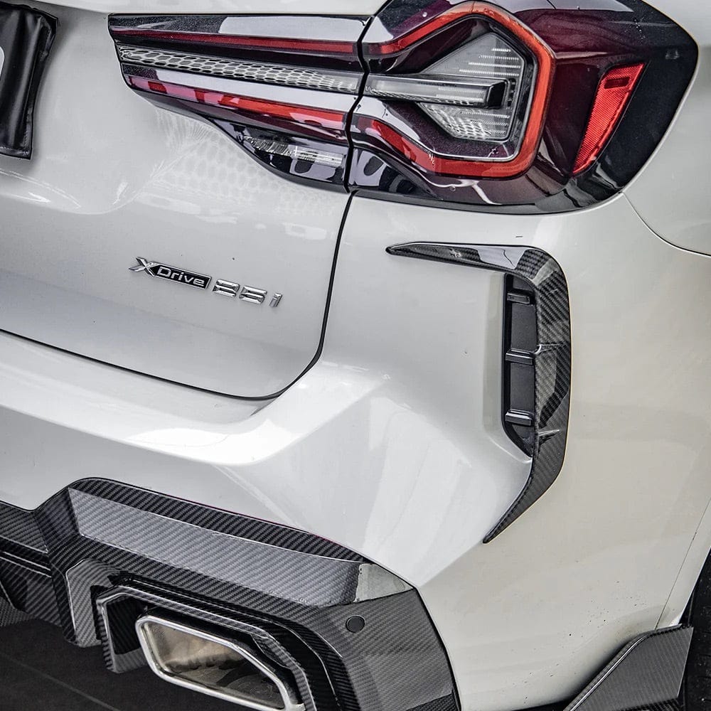 BMW X3 (G01) SOOQOO Carbon Fibre Rear Bumper Vent Surround - SOOQOO Rear Canards