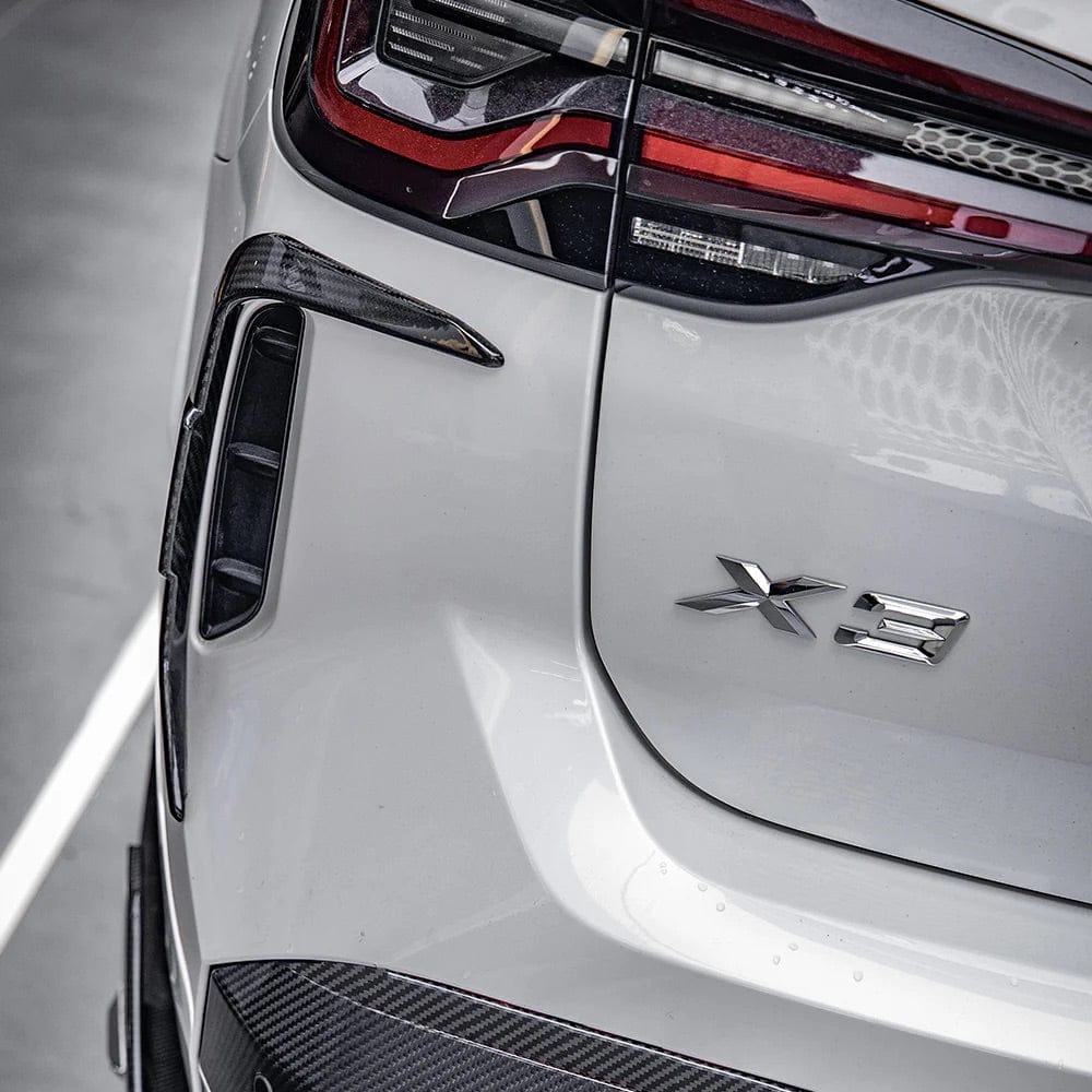 BMW X3 (G01) SOOQOO Carbon Fibre Rear Bumper Vent Surround - SOOQOO Rear Canards