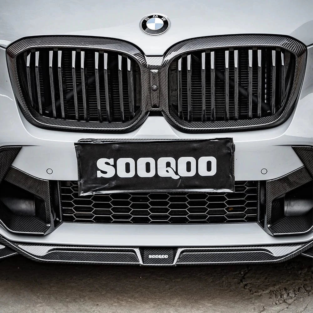 BMW X3M (F97) SOOQOO Type-A Carbon Fibre Front Lip Spoiler - SOOQOO Official Front Lip