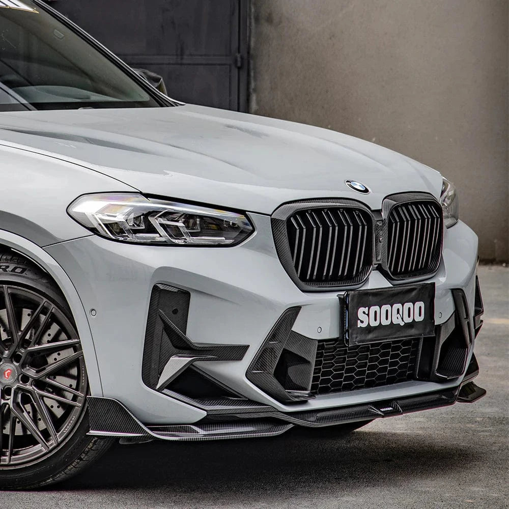 BMW X3M (F97) SOOQOO Type-A Carbon Fibre Front Lip Spoiler - SOOQOO Official Front Lip