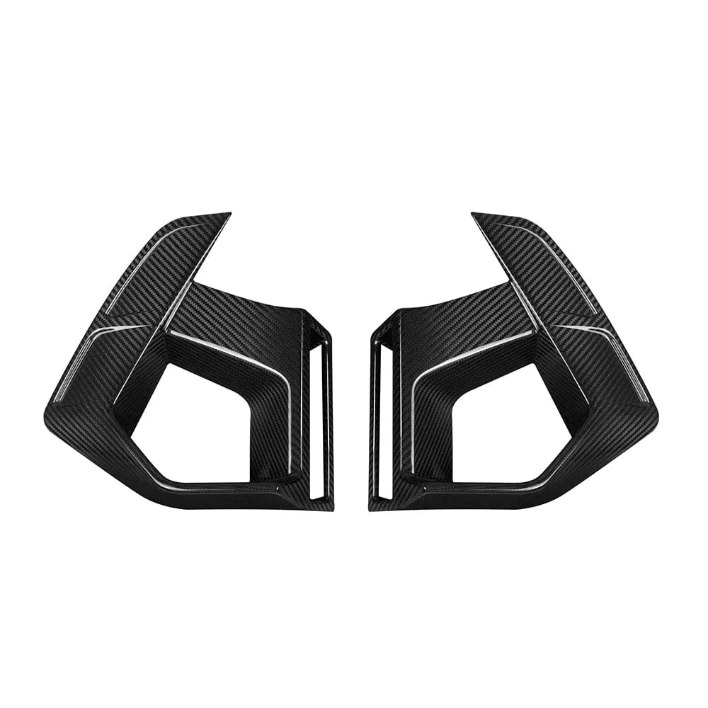 BMW X3M/X4M (F97/F98 LCI) SOOQOO Carbon Fiber Front Air Duct Inserts - SOOQOO Official Front Canards/Bumper Inserts