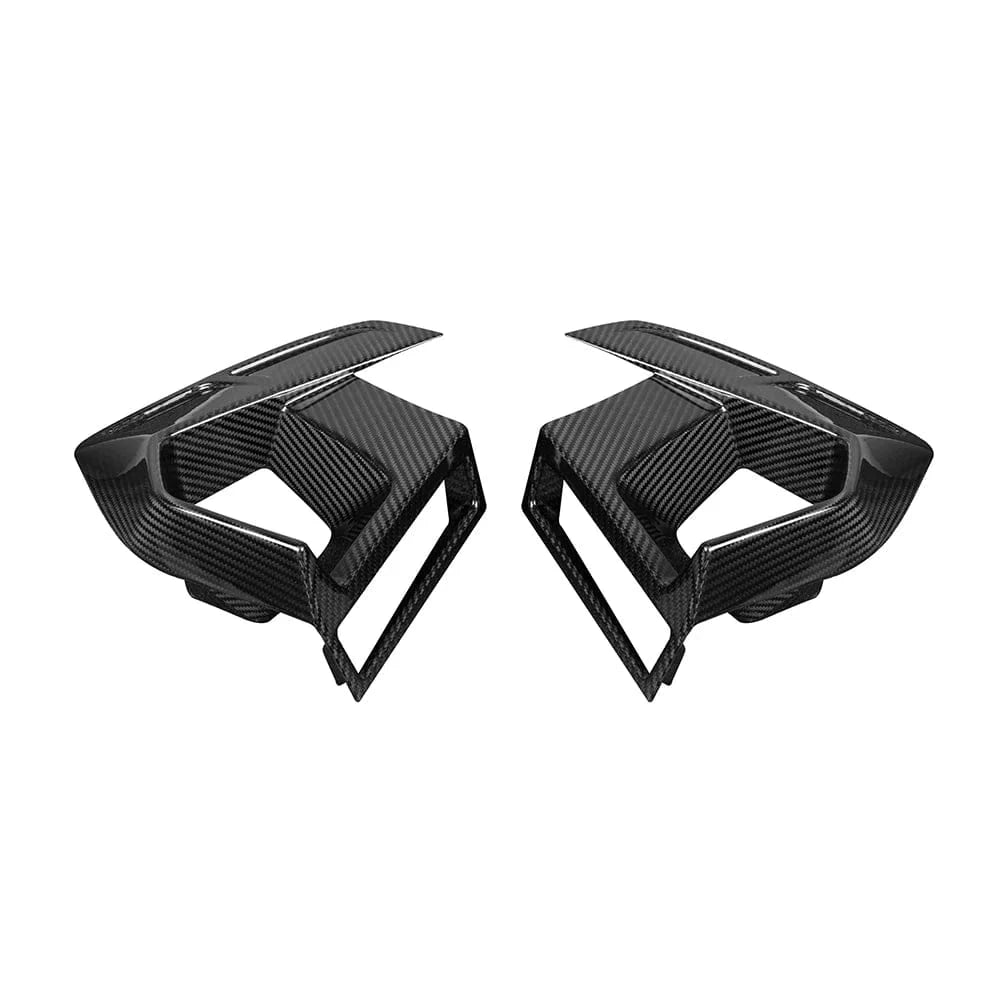 BMW X3M/X4M (F97/F98 LCI) SOOQOO Carbon Fiber Front Air Duct Inserts - SOOQOO Official Front Canards/Bumper Inserts