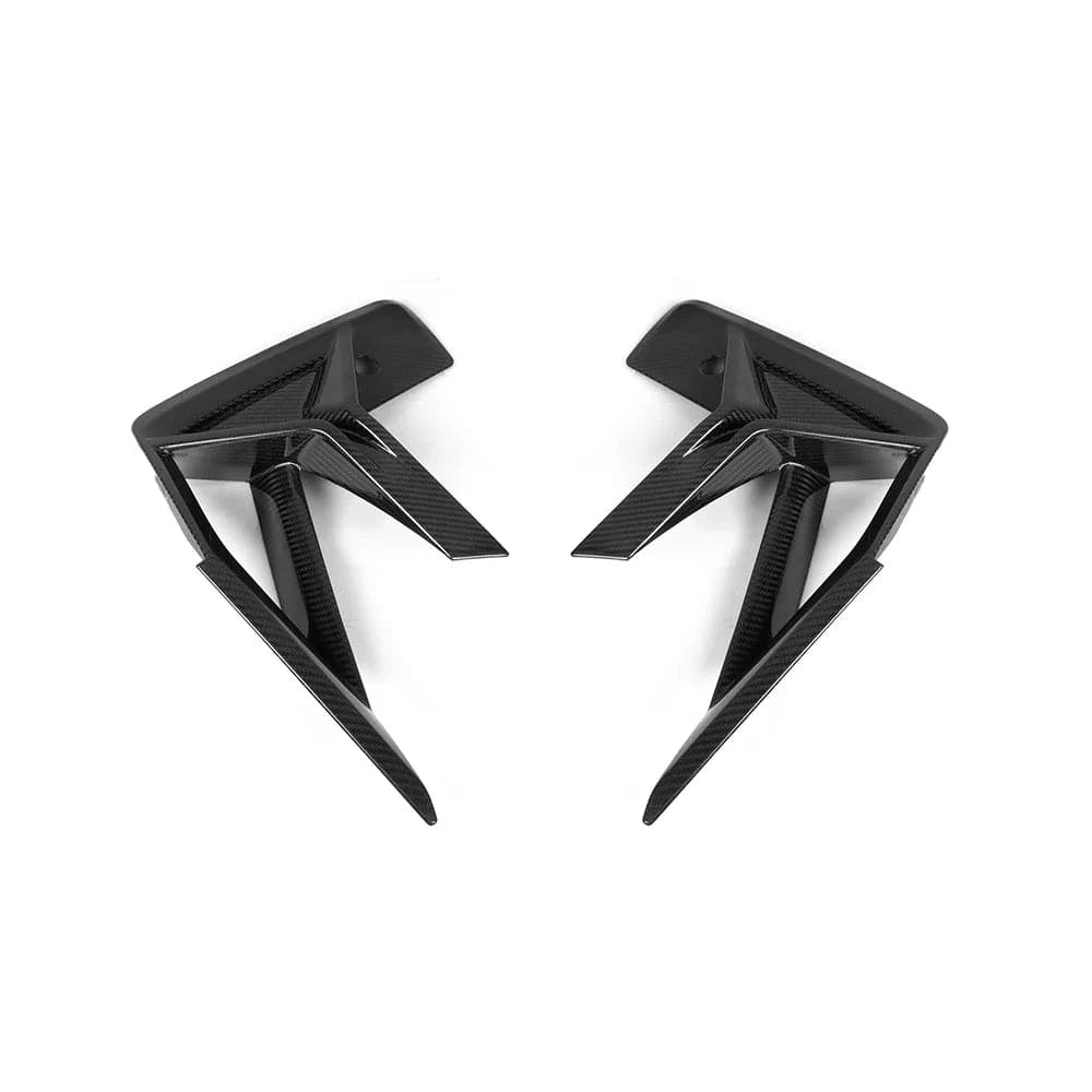 BMW X3M/X4M (F97/F98 LCI) SOOQOO Carbon Fiber Front Bumper Inserts - SOOQOO Official Front Canards/Bumper Inserts