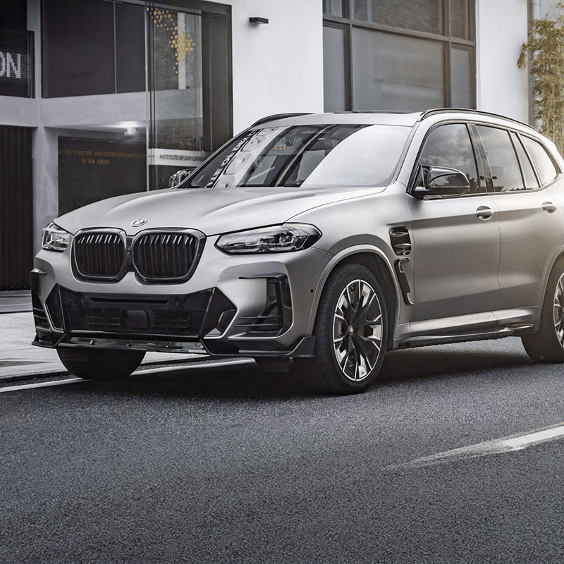 BMW X4 (G02) SOOQOO Carbon Fibre Front Canards - SOOQOO Front Canards/Bumper Inserts