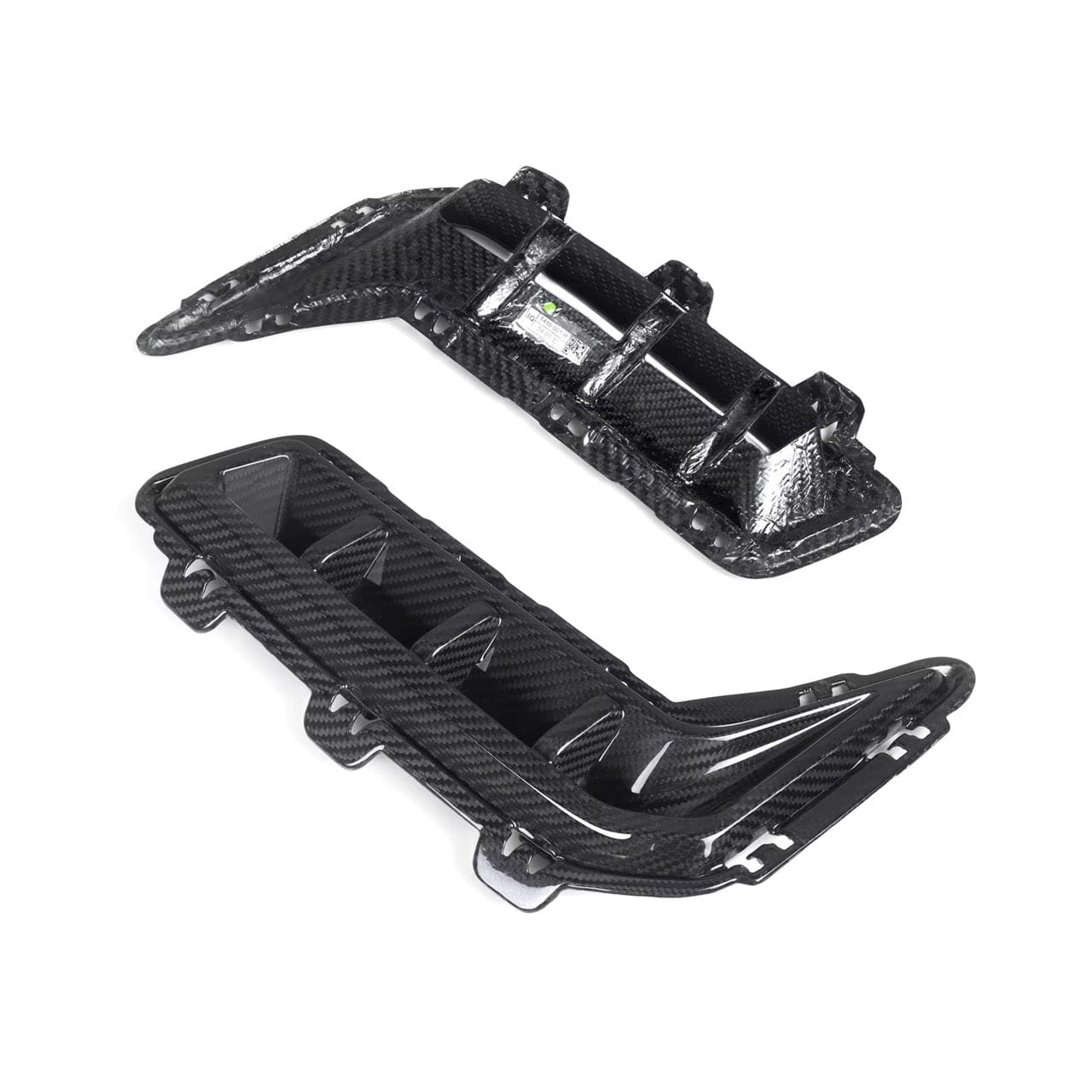 BMW X5 LCI (G05) M Performance Style Carbon Fibre Front Bumper Inserts - Twenty Two Tuning Front Canards/Bumper Inserts